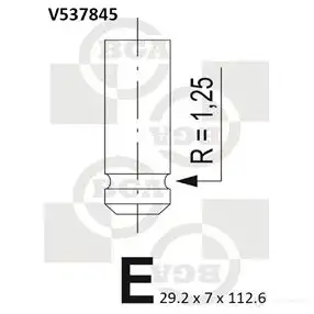 Выпускной клапан BGA YMS PK V537845 3190237 изображение 0