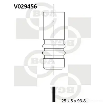 Выпускной клапан BGA 3189697 8D YKI1 V029456 изображение 4
