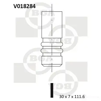 Выпускной клапан BGA 3189638 0AKB 6SH V018284 изображение 0