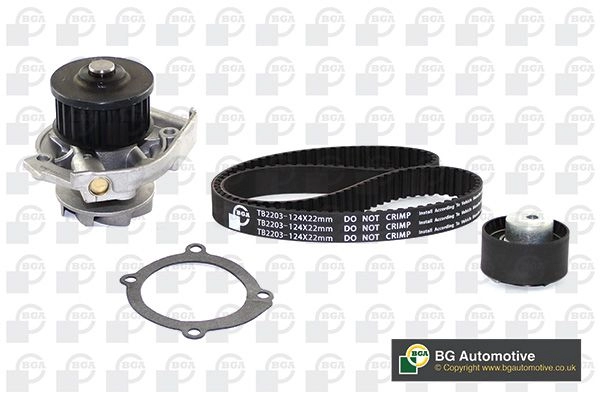 Комплект ремня ГРМ с помпой BGA TRZ ZH 3188861 TB2203CPK
