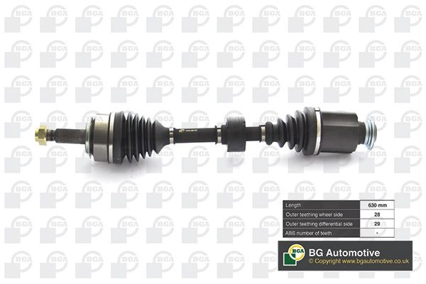 Приводной вал BGA BZMM7 HV 3181086 DS2519R