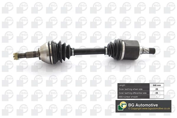Приводной вал BGA 3181131 F BBOOK DS6317L