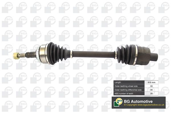 Приводной вал BGA 3181298 DS9527R A7SMD0 D