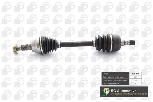 Приводной вал BGA 3181302 8AU GU6X DS9531L