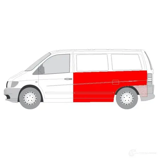 Подкрылок BLIC 1438908467 WXR 88 6504-03-3546564K - Изображение 1