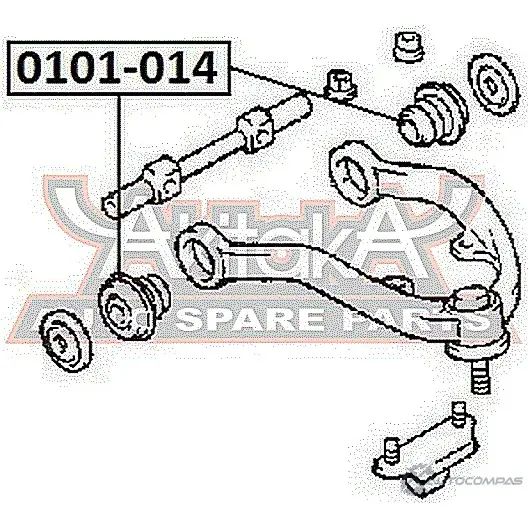 Сайлентблок ASVA PT2 8U 1269678025 0101-014