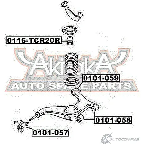 Сайлентблок ASVA 1269678457 NT K01H 0101-057 изображение 1