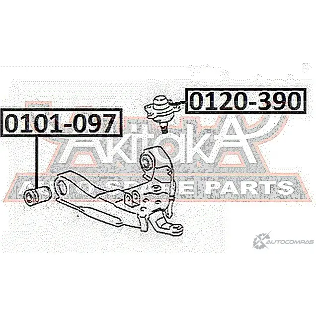 Сайлентблок ASVA 1269678685 IQ6J 9W 0101-097