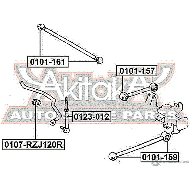 Сайлентблок ASVA 0101-161 1269679061 4 G9CP изображение 1