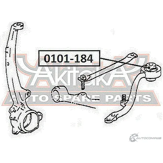 Сайлентблок ASVA 0101-184 1269679119 2 5Q465
