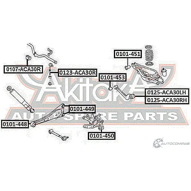 Сайлентблок ASVA 1269679705 TJ 0KJ 0101-449 изображение 1