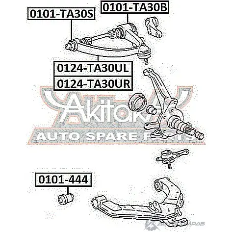 Сайлентблок ASVA 0101-TA30S S6 QN7 1269680093 изображение 1