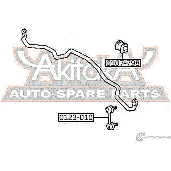 Втулка стабилизатора ASVA 0107-798 1269680407 BO Q1UQ8