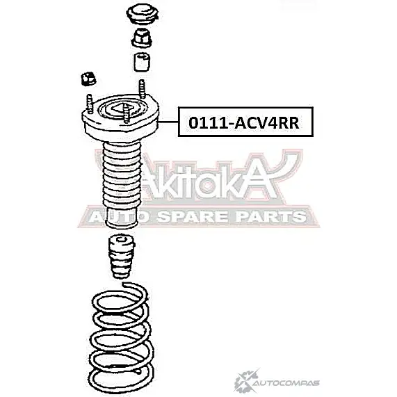 Опора амортизатора ASVA 1269680615 EVHEZO 2 0111-ACV4RR