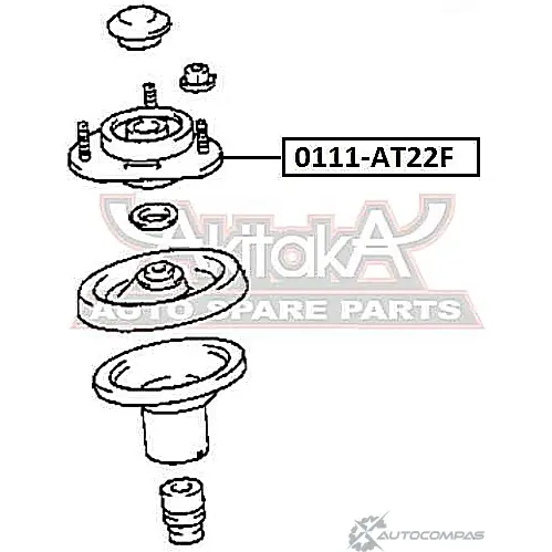 Опора амортизатора ASVA W5HB 0ZR 0111-AT22F 1269680617 - Изображение 1