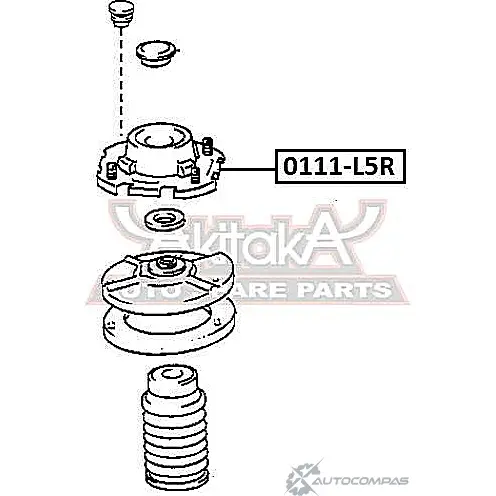 Опора амортизатора ASVA 79DY SRK 1269680651 0111-L5R изображение 1