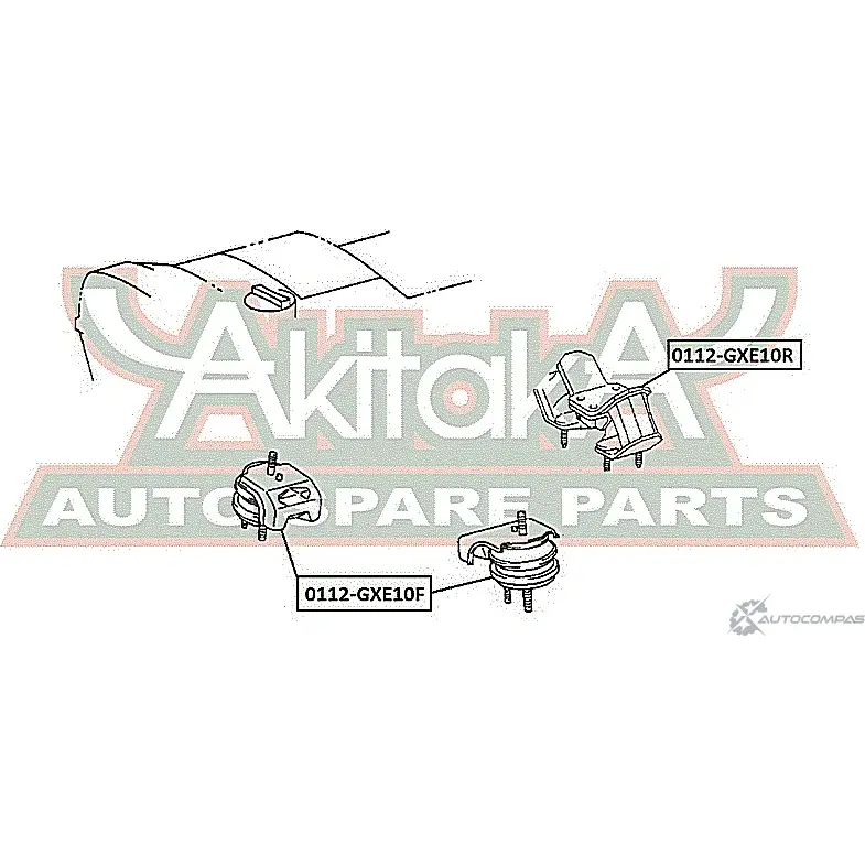 Подушка двигателя ASVA FIG9 26 1269680923 0112-GXE10F изображение 1