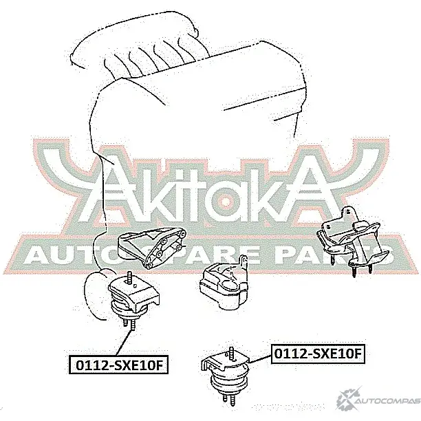 Подушка двигателя ASVA SBUK S 1269681131 0112-SXE10F изображение 1