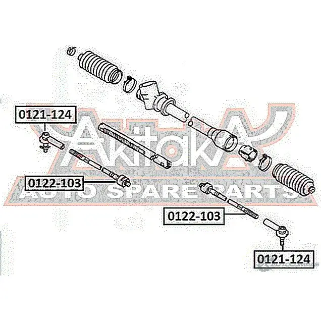 Рулевая тяга ASVA 1269681749 N QQA1 0122-103 изображение 1