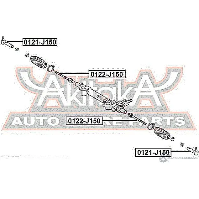 Рулевая тяга ASVA 1269681833 0122-J150 FRDY 7C изображение 1