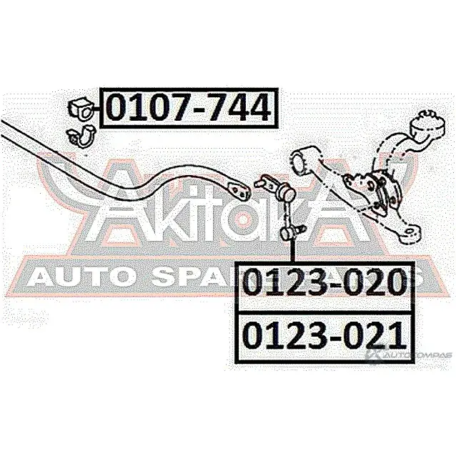 Стойка стабилизатора ASVA UGVR5G M 0123-020 1269681919