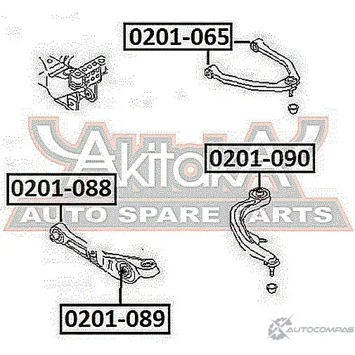 Сайлентблок ASVA 0201-090 DN4RV 9 1269683467 изображение 1