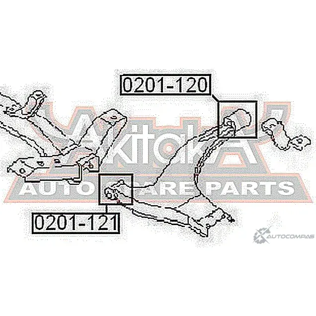 Сайлентблок ASVA 1269683609 0201-121 GA1DP 7 изображение 1