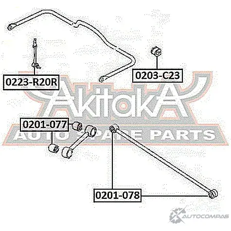 Опора стойки амортизатора ASVA 0203-C23 JK 1FM 1269684823 изображение 1