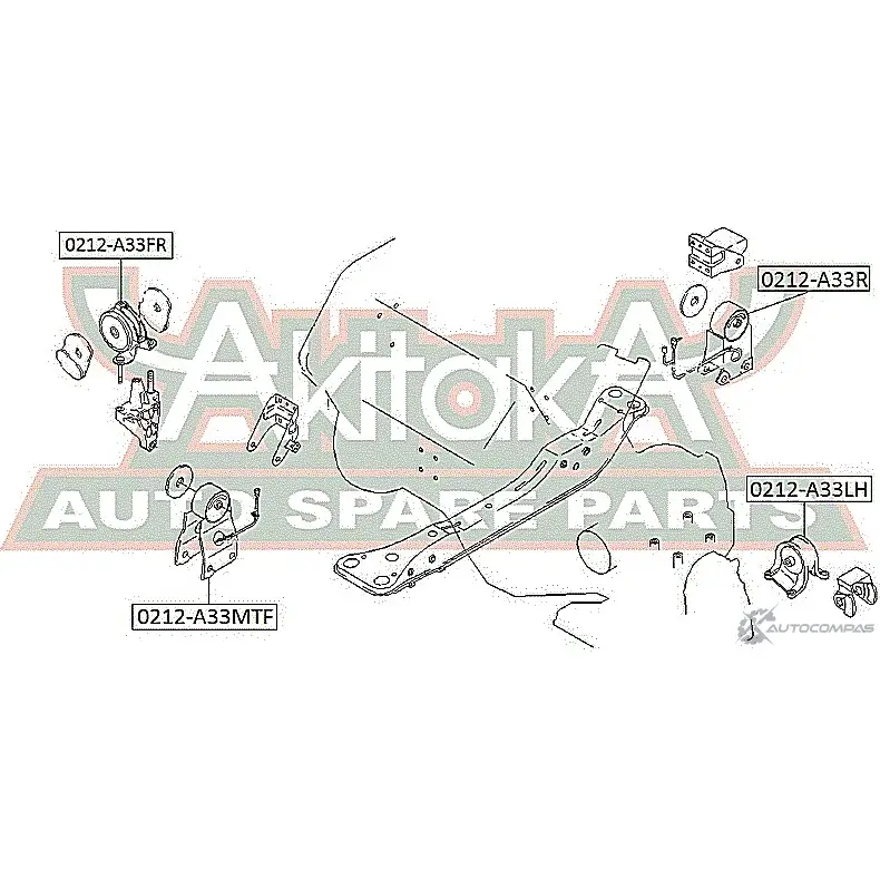Подушка двигателя ASVA I IF1X 0212-A33R 1269685093 изображение 1