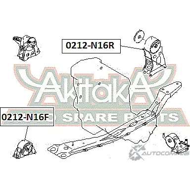 Подушка двигателя ASVA 1269685183 OJSRB2 A 0212-N16R изображение 1