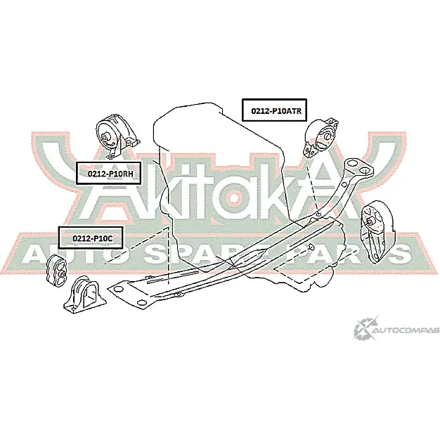 Подушка двигателя ASVA 0212-P10ATR 1269685199 PEIC Y4M