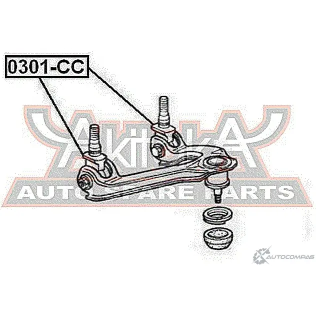 Сайлентблок ASVA 1269687577 0301-CC 120L8 E изображение 1