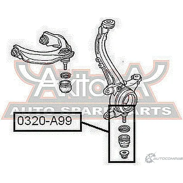Шаровая опора ASVA U94IGH P 1269688285 0320-A99