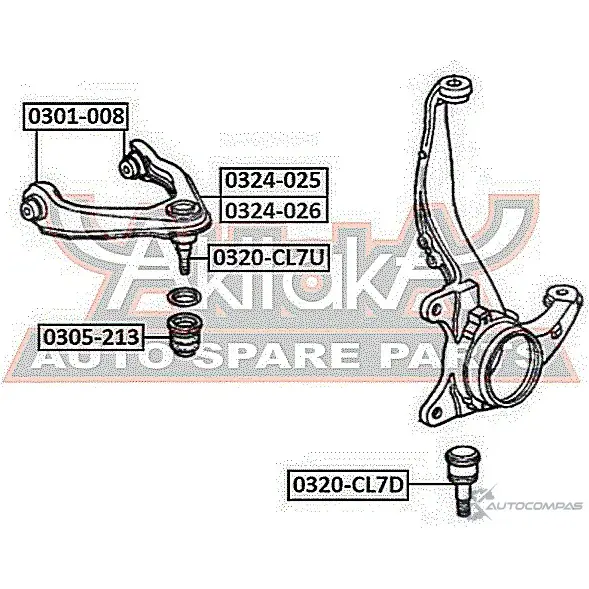 Рычаг подвески ASVA GR 2OIT 1269688725 0324-025 изображение 1