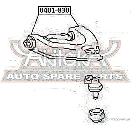 Сайлентблок ASVA 0401-830 1269689569 7Y1 MM