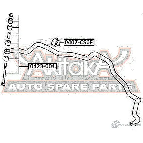 Втулка стабилизатора ASVA 0407-CS6F 1269689759 L5BGBE L изображение 0