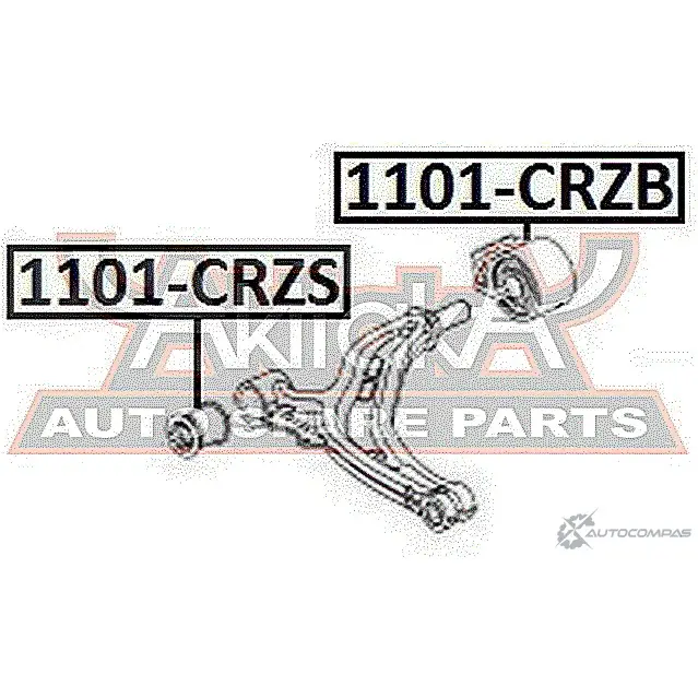 Сайлентблок ASVA 1101-CRZS NN 4HMDH 1269693807 изображение 1