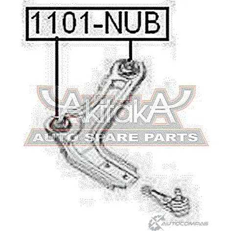 Сайлентблок ASVA 1101-NUB AX TIR 1269693877 изображение 0