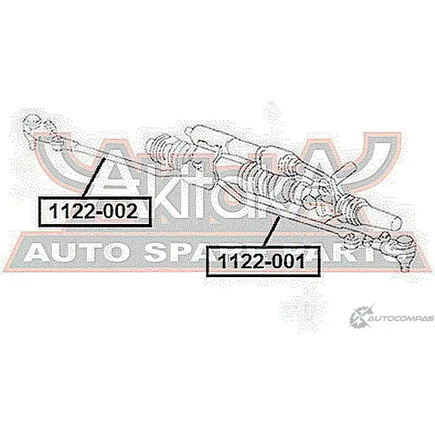 Рулевая тяга ASVA 1122-002 1269693999 O JLXOOF
