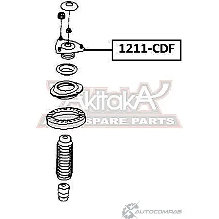 Опора амортизатора ASVA 1269694579 1211-CDF YIAUD V4 изображение 0
