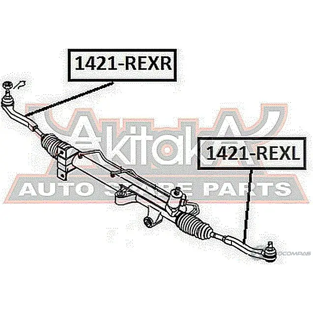 Рулевой наконечник ASVA GB DHJ 1269695103 1421-REXR изображение 0