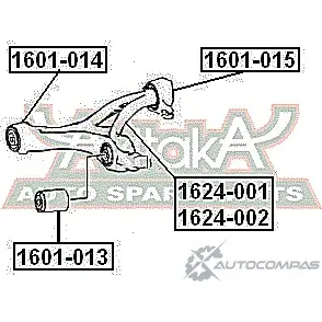 Сайлентблок ASVA 1601-015 1422929689 H FDWEO