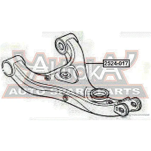 Рычаг ASVA 2524-017 10N CL 1269697581 UTMCLI