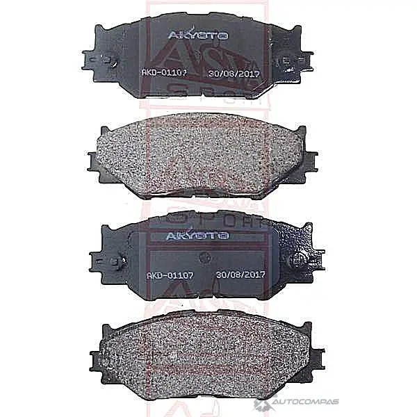 Тормозные колодки дисковые, комплект ASVA AKD-01107 G6F ZY 1269698441 изображение 0