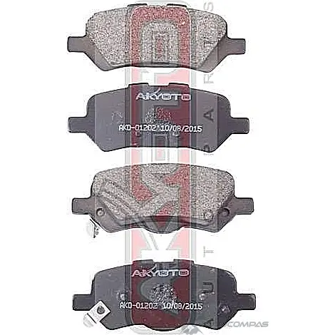 Тормозные колодки дисковые, комплект ASVA RI BG3 1269698461 AKD-01202 изображение 0