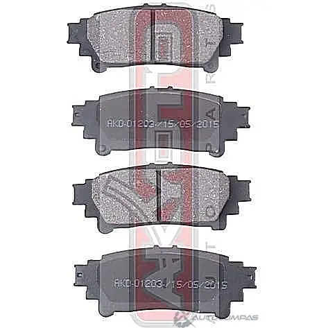 Тормозные колодки дисковые, комплект ASVA 9H1 LL 1269698463 AKD-01203 изображение 0