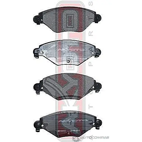 Тормозные колодки дисковые, комплект ASVA 1269698549 93A 2D AKD-0183 - Изображение 1