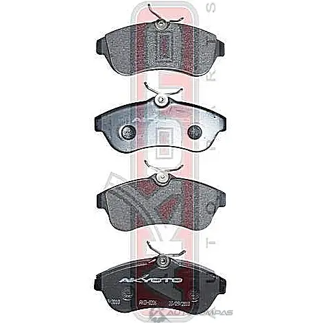 Тормозные колодки дисковые, комплект ASVA AKD-0206 MBW OTI 1269698767 - Изображение 1