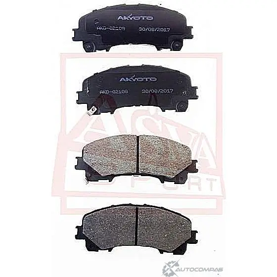 Тормозные колодки дисковые, комплект ASVA 1269698827 AKD-02108 QL0X XAL изображение 0