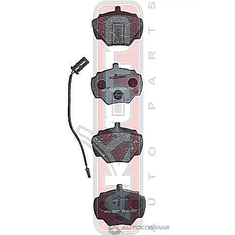 Тормозные колодки дисковые, комплект ASVA 1269698951 0RG 66U AKD-0237 изображение 0